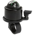 M-wave aluminium bell black with compass and 360 ° turnable clapper