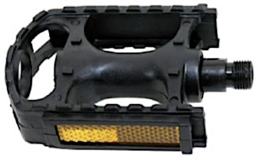 Plattformpedal MTB Reflektor 9/16 Zoll schwarz Pro Set
