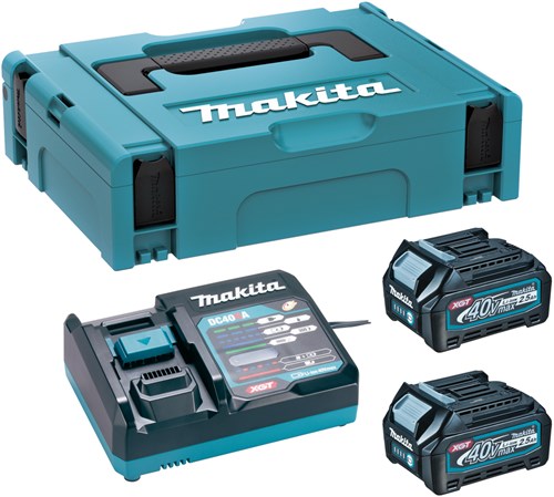 Makita 191j81-6 | startset xgt | dc40ra 2xbl4025 | xgt 40v | oplader dc40ra | mbox - 191j81-6