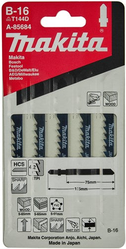 Makita accessoires makita decoupeerzaagblad b16 (5st)