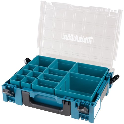 Makita accessoires 191x80-2 | mbox met transparant deksel en 13 uitneembare bakjes - 191x80-2