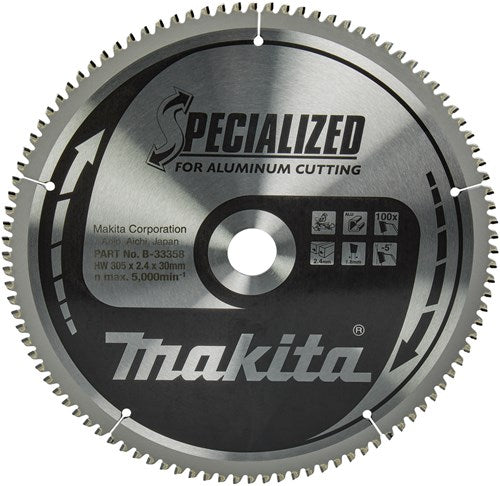 Makita accessoires afkortzaagblad | aluminium | 305x30x2,4 100t -5g - b-33358