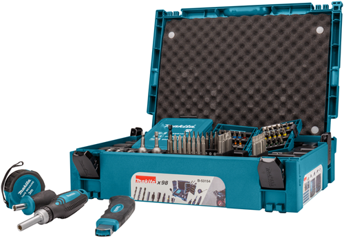 Makita accessoires b-53154 | boor- schroefbitset | 98-delig - b-53154