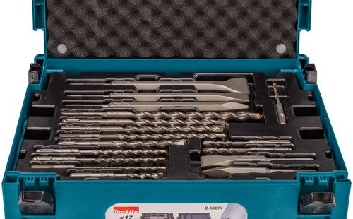 Makita accessoires b-53877 | boor en beitelset sds-plus | 17-delig | in mbox1 - b-53877