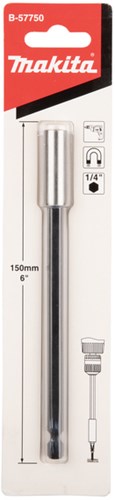Makita accessoires bithouder magnetisch 1 4 x150mm - b-57750 - b-57750