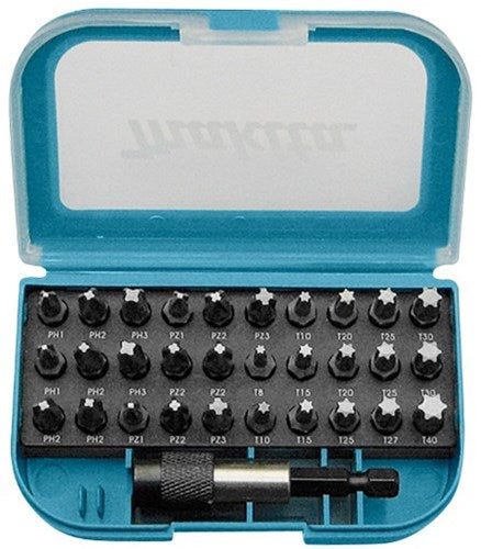 Makita accessoires bitset 31-delig | phillips, pozidriv, torx en inbus - p-73374