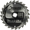 Makita accessoires cirkelzaagblad hout 165x20x1,5 24t 20g - b-32910
