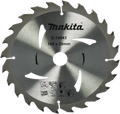 Makita accessoires makita cirkelzaagblad voor hout | ø 165mm asgat 20mm 24t - e-15643