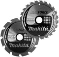 Makita accessoires cirkelzaagblad | hout | twinpack | 190mm 12 24t - b-49367