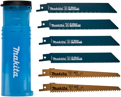 Makita accessoires d-53051 | reciprozaagbladenset | 6-delig | in kunststof koker - d-53051