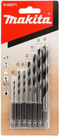 Makita accessoires d-62371 houtspiraalborenset 7-delig 1 4'' - d-62371