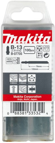 Makita accessoires decoupeerzaagblad b13 - t111c | 100 stuks - b-07705