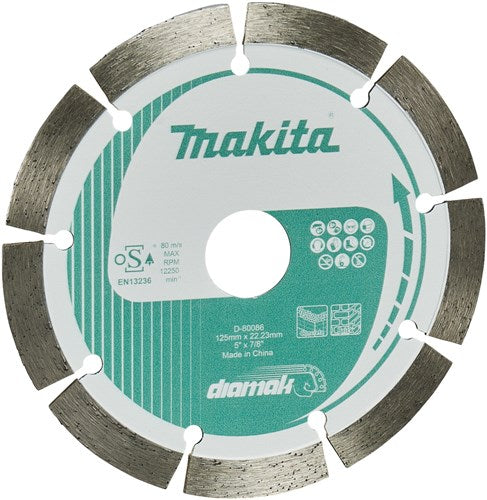 Makita accessoires diamantschijf 125x22,23x1,8mm - d-80086