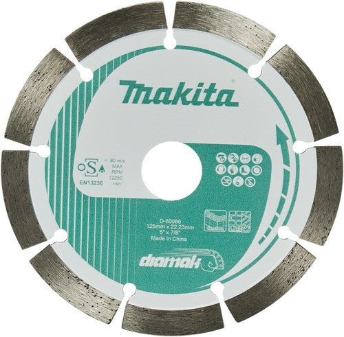 Makita accessoires diamantschijf 125x22,23x1,8mm - d-80086