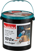 Makita accessoires doorslijpschijf rvs 125x22,23x1,2mm, 100 stuks - d-18770-100