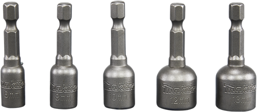 Makita accessoires doppenset 6 8 10 12 13x50m - b-39154 b-39154
