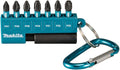 Makita accessoires e-11994 slagschroefbitset | 8-delig | 25mm | x impact black - e-11994
