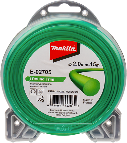 Makita accessoires maaidraad 2,0x15m rond - e-02705 - e-02705