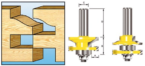 Makita accessoires profiel contrafrees+l. hm s8 - d-11900