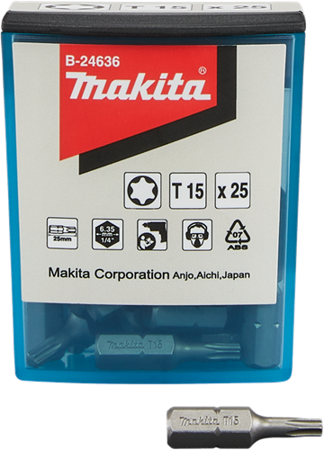Makita accessoires makita t15x25mm schroefbit - b-24636