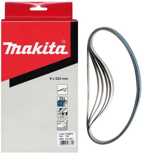 Makita accessoires schuurband blue lengte 533mm breedte 9mm korrel 100 - p-39469