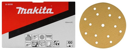 Makita accessoires schuurschijf yellow diameter 150mm korrel 40 - b-39300