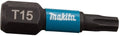 Makita accessoires slagschroefbit impact black, t15x25mm 2 stuks - b-63666