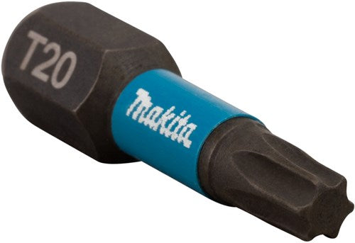 Makita accessoires slagschroefbit impact black, t20x25mm 2 stuks - b-63672