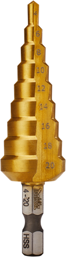 Makita accessoires trappenboor 9 traps 4-20mm - d-40129 - d-40129