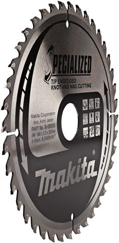 Makita accessoires cirkelzaagblad tipe 190x30x2.0 40t 23g - b-33180