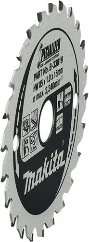 Makita accessoires cirkelzaagblad laminaat | specialized 85x15x1,0 24t 7g - b-33819 b-33819