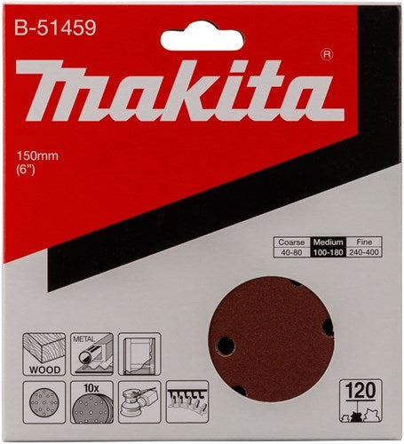 Makita accessoires schuurschijf k120 150mm - b-51459 - b-51459