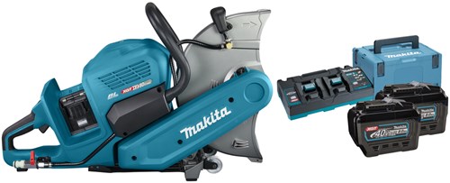 Makita ce001gl204 | xgt 2x40v max doorslijper | 355 mm | 8,0 ah (2 st) | duo snellader | in doos mbox ce001gl204