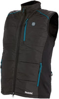 Makita cv102dz3xl verwarmd vest xxxl | zonder accu's en lader | inclusief jasadapter | in doos cv102dz3xl