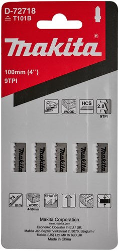 Makita accessoires decoupeerzaagblad hout kunststof 74mm - d-72718 - d-72718