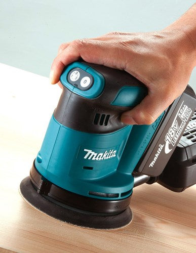 Makita dbo180rtj 18v excenter schuurmachine | 5.0ah li-ion - dbo180rtj