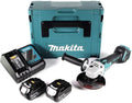Makita dga511rtj 18v haakse slijper 125mm | 18v 5.0ah li-ion in m-box