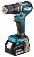 Makita dhp487rtj 18v klopboor- schroefmachine koolborstelloos 5,0 ah accu (2 st), snellader, mbox