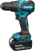 Makita dhp490rtj | accu klopboormachine | koolborstelloos | 18v | met 5.0ah accu's in m-box - dhp490rtj