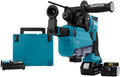 Makita dhr182twju accu combi boorhamer 18v | sds-plus | 5.0ah in mbox met stofafzuiging - dhr182twju