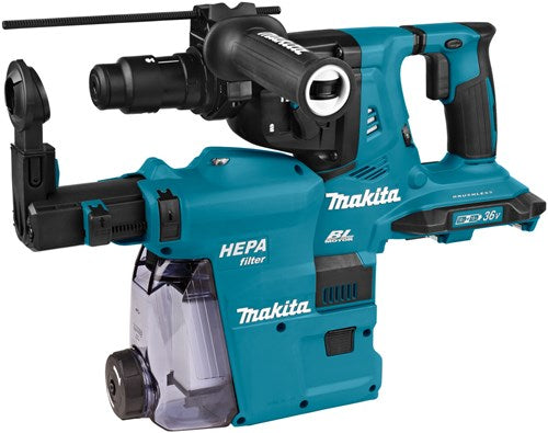 Makita dhr281zwj accu boorhamer met stofafzuiging | 2x18 v li-ion | sds-plus - dhr281zwj