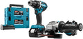 Makita dlx2190tj1 combiset - ddf484 + dga504 - 2x 5.0ah accu's