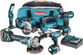 Makita dlx6058t comboset 18v li-ion met 3x 5.0ah accu's
