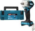 Makita dtw301zj slagmoersleutel 1 2 330nm 18 volt met verende borgpen | zonder accu's en lader in m-box - dtw301zj
