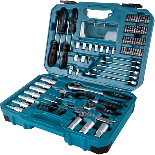 Makita accessoires makita e-08458 handgereedschapset 87-delig in kunststof koffer