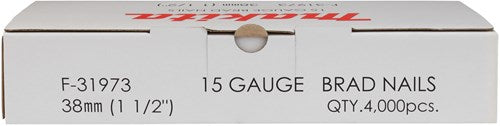 Makita accessoires f-31973 brads | 38mm 1,4x1,8mm | gegalvaniseerd | 4000 stuks - f-31973