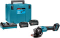 Makita ga005gu201 xgt 40 v accu haakse slijper | 125 mm | incl. 2x 4.0ah accu en snellader - ga005gu201