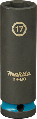 Makita krachtdop impact black, 1 2 17mm lang - e-16477