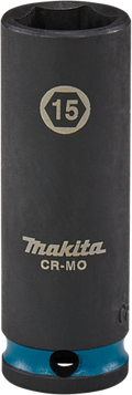 Makita krachtdop impact black, 3 8 15mm lang - e-16324