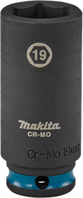 Makita krachtdop impact black, 3 8 19mm lang - e-16368
